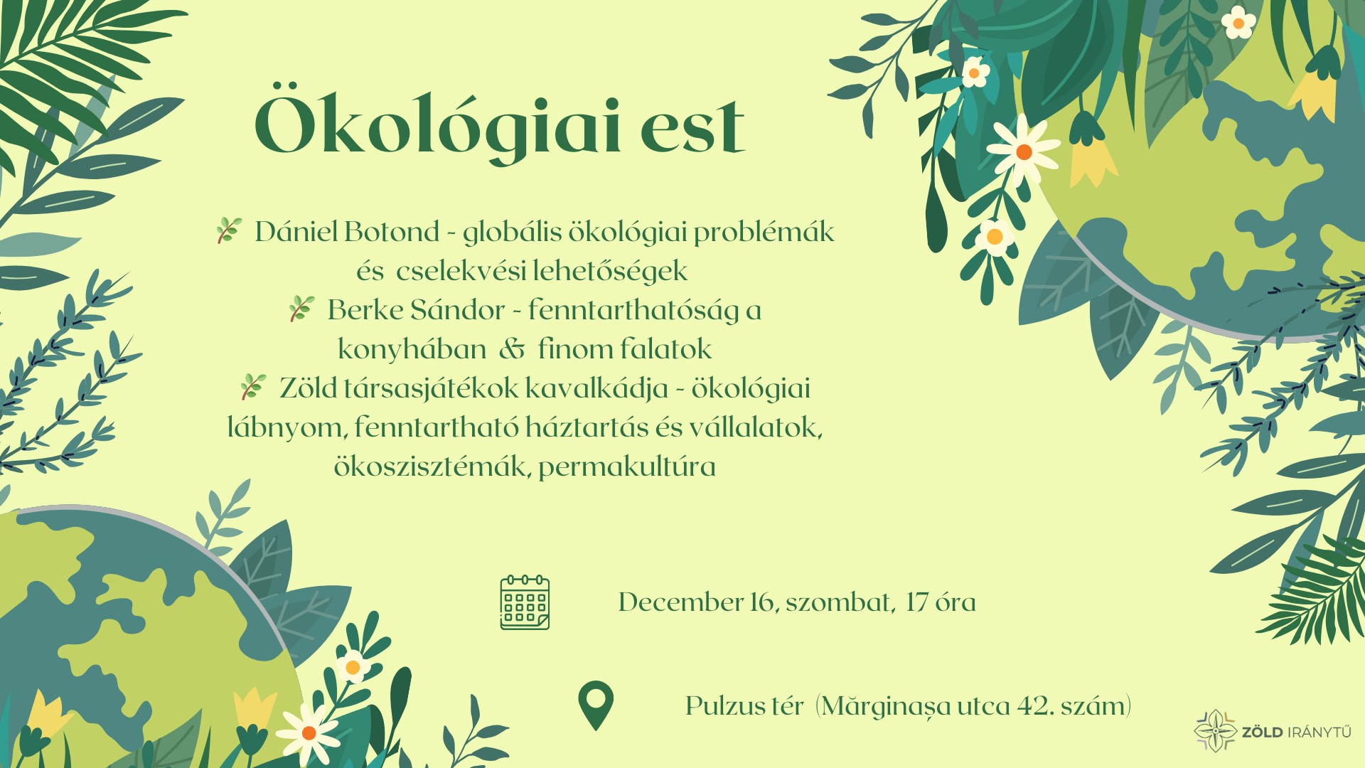 Fenntarthatóság est a Pulzus Egyesületnél